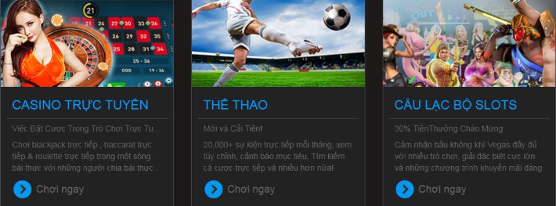 Những sản phẩm giải trí của 9club