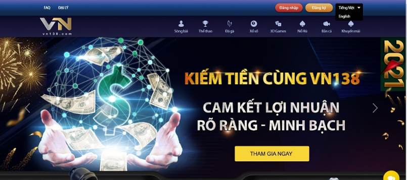 kiếm tiền cùng Vn138